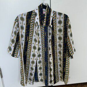 Unisex vintage silk shirt